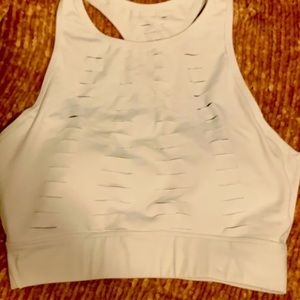 NVGTN white ripped sports bra